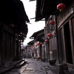 A picture of Daxu ancient town by Guilin